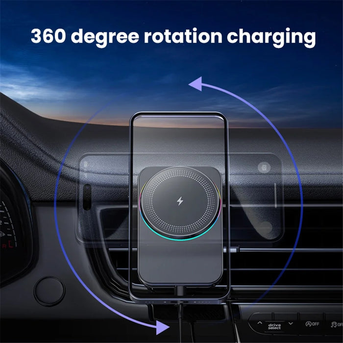 Magnetic Wireless Charger Car Air Outlet Mount Cell Phone Bracket Holder - M56 - 7
