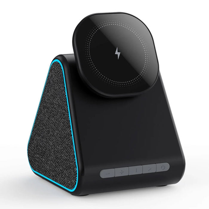 DM-23 15W Wireless Charger Phone Charging Pad Desktop Display Stand Bluetooth-compatible Speaker - 1