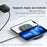 YN-102 Wireless Charger Dual Charging Pad for iPhone AirPods Samsung - Black - 6