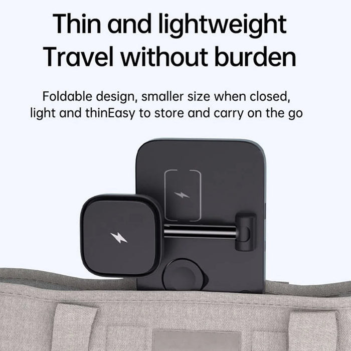 YN43 For iPhone / AirPods / Apple Watch Magnetic Wireless Charger Stand Built-In Cooling Fan - 5