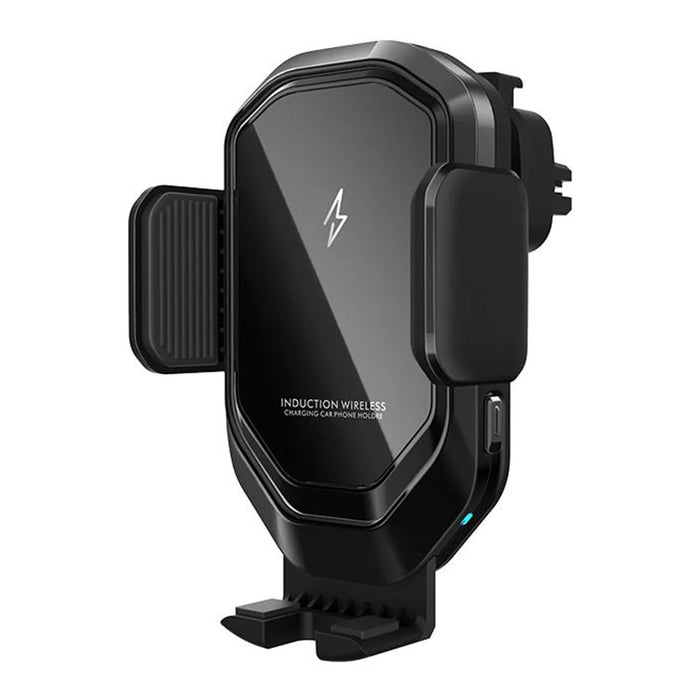 Mirror Surface Car Air Vent Clip Mobile Phone Holder 15W Fast Charging Wireless Charger - 1