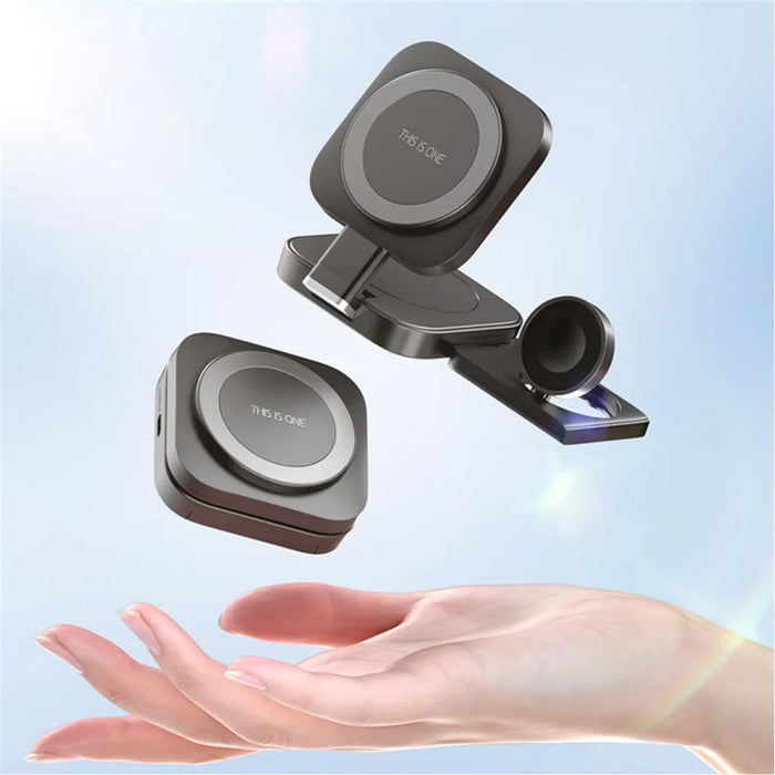 N3 3-in-1 Foldable Desktop Charging Stand Watch Earphone Phone Magnetic Wireless Charger - 7