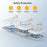 W-126 3 In 1 Wireless Magnetic Charging Station Phone Charging Pad Foldable Watch Earphone Charger - White - 4
