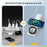W-126 3 In 1 Wireless Magnetic Charging Station Phone Charging Pad Foldable Watch Earphone Charger - White - 5