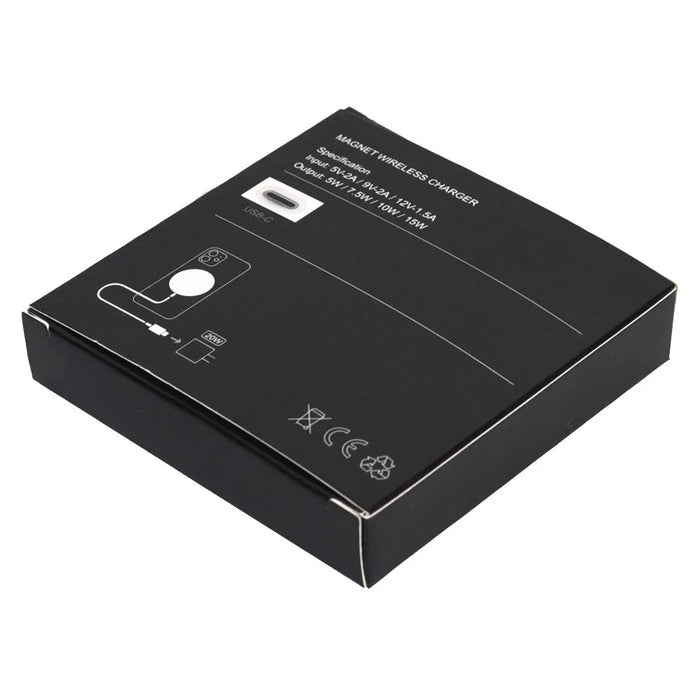 W104 USB+Type-C Interface Wireless Charger 15W Wireless Charging Pad - Black - 6