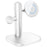 W98 15W Wireless Charger Stand with Light for Apple Watch AirPods iPhone - White - 1