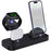 B25 For Apple Watch Wireless Charger Phone Earphone Direct Charging Stand - Black - 1