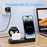 B25 For Apple Watch Wireless Charger Phone Earphone Direct Charging Stand - Black - 7