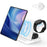 B26 For Huawei Watch Wireless Charger Earphone Smartwatch Foldable Phone 3-in-1 Charge Stand - White - 1