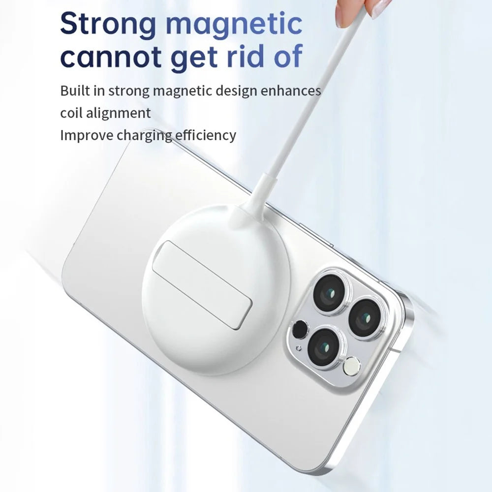 LFX-181 Wireless Charger for iPhone 13 / 12 Series 15W Magnetic Charger with Stand Holder - 2