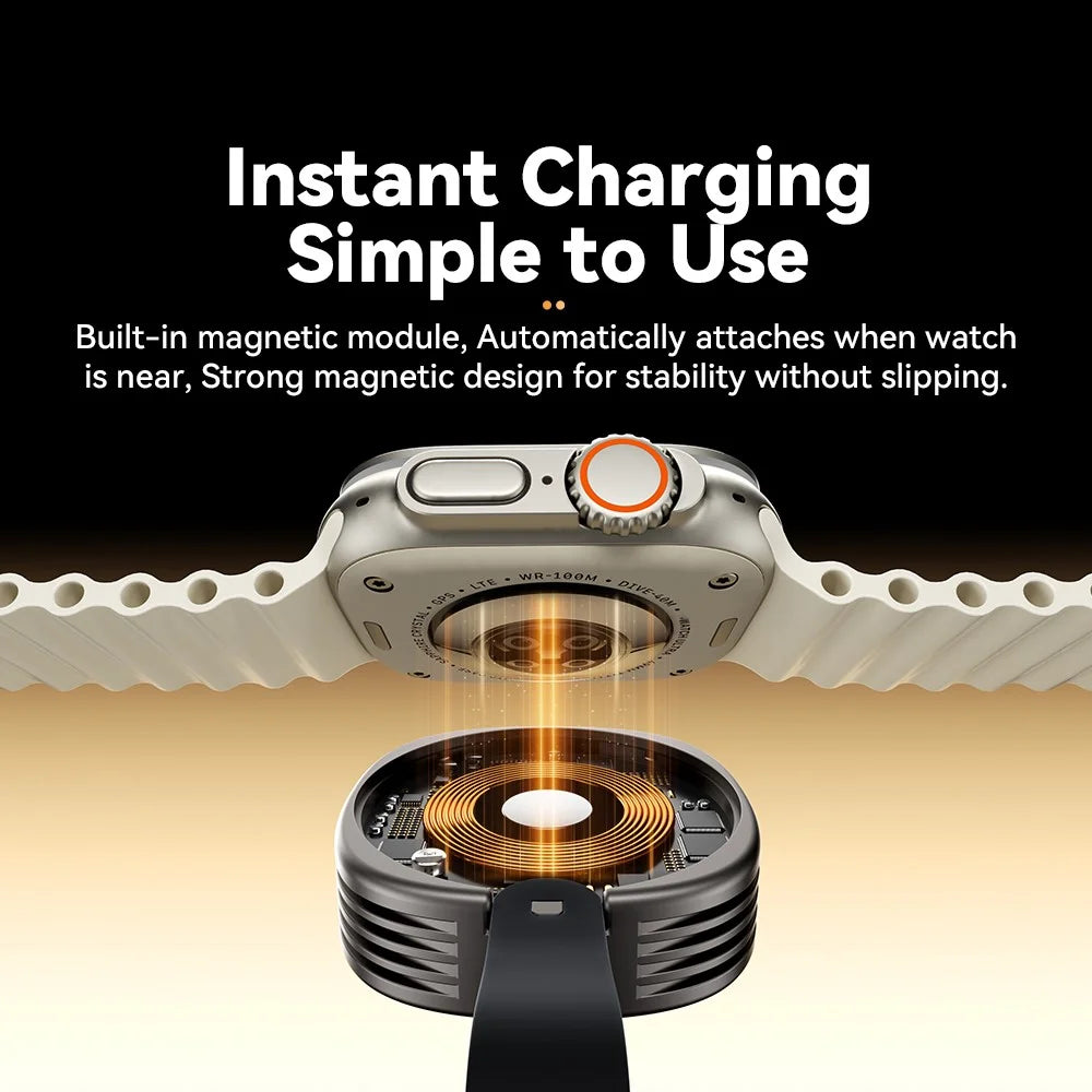 ESSAGER EDWXTL-BY0A-P Zinc Alloy Wireless Charger Bracelet Charging Dock Station - 2