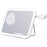 V22 3-in-1 Wireless Charger with LED Makeup Mirror and Night Light - White - 1
