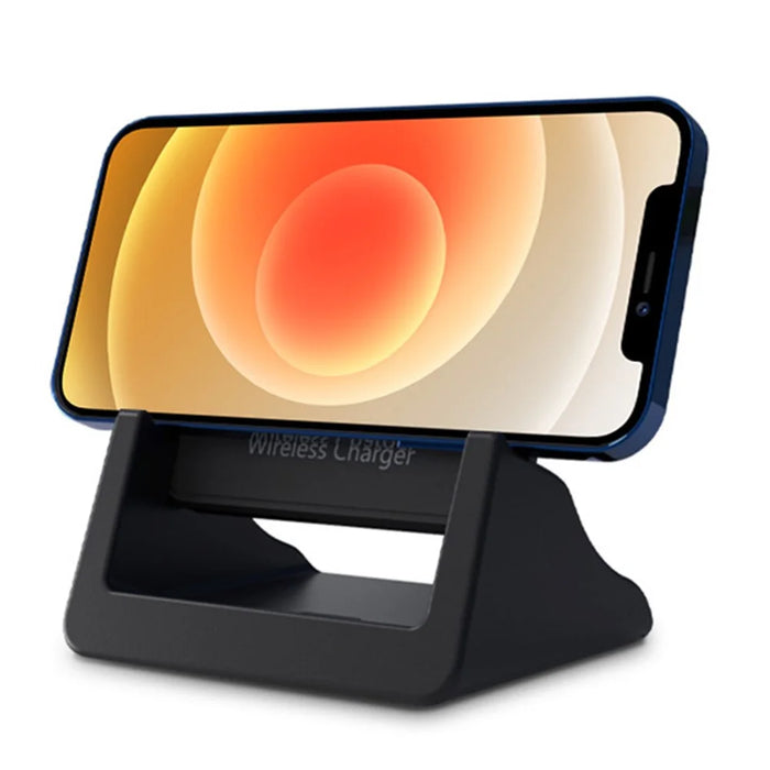 CY-600 15W Fast Charging Dock Vertical Wireless Charger for Apple Xiaomi Samsung (1st Generation) - Black - 4