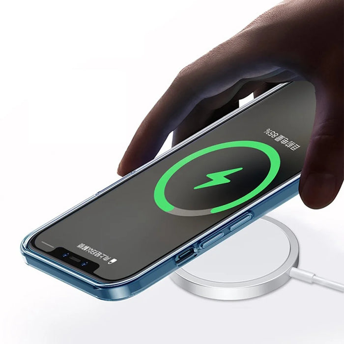 WIWU W009 Magnetic Wireless Charger Round Phone Charging Pad with Type-C Cable - 4