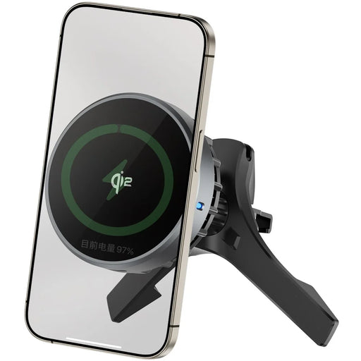 WIWU CH-319_QI2.0 Car Air Outlet Phone Mount Magnetic Wireless Charger Cell Phone Bracket - 1