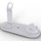 B-07 6-in-1 Desktop Phone Watch Earphone Charging Stand Wireless Charging Dock - White - 1