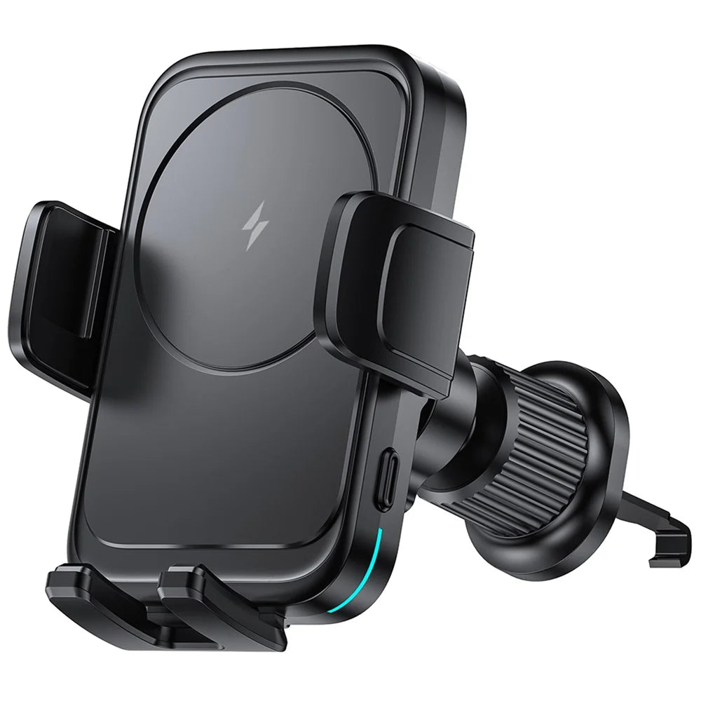 WIWU CH-321 Car Air Vent Phone Bracket 15W Wireless Charger Auto Clamping Phone Holder - 1