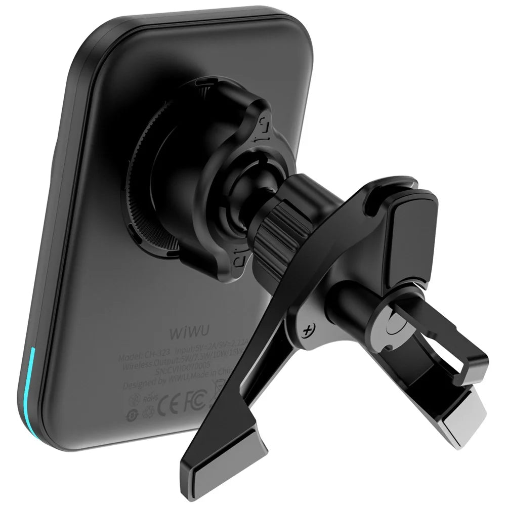WIWU CH-323 Qi2 MAGO Wireless Car Mount Charger Vehicle Air Vent Phone Holder - 2
