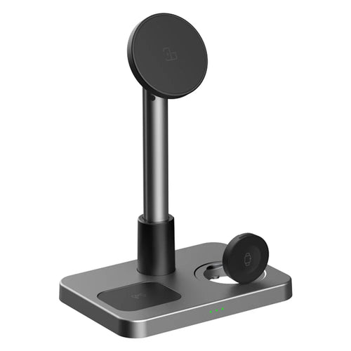 S6 Phone Watch Earphone 3-in-1 Charging Stand Foldable Desktop Magnetic Wireless Charger - 1