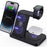 B-18C 3 in 1 Wireless Charger 15W Fast Charging Station Charger Stand for Apple Watch, Iphone, AirPods - Black - 1