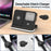 B-22 3 in 1 Wireless Charger 15W Charging Station for Samsung Galaxy Phone  /  Watch  /  Buds with Alarm Clock - Black - 4