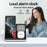 B-22 3 in 1 Wireless Charger 15W Charging Station for Samsung Galaxy Phone  /  Watch  /  Buds with Alarm Clock - Black - 7