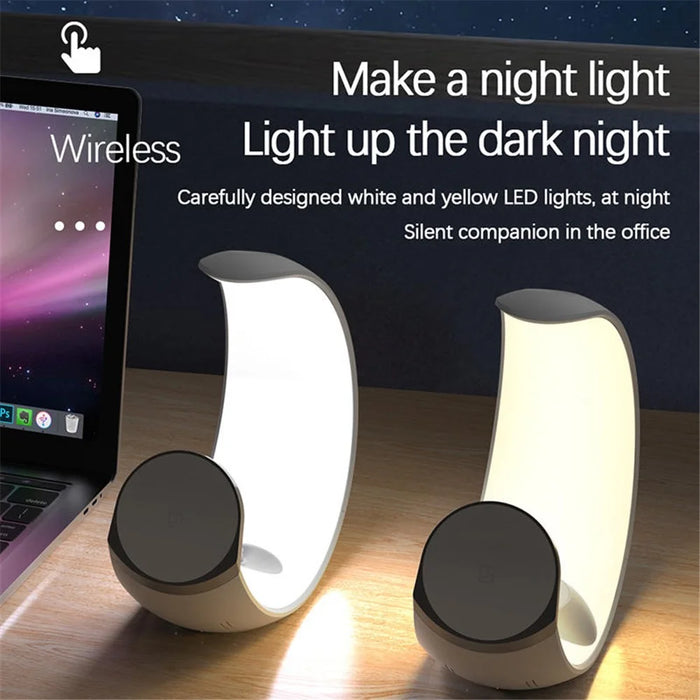 T9 For Samsung Watch / Airpods / Phone Magnetic Charging Stand 15W Wireless Charger Night Light - 7