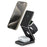 AK30 3-in-1 Foldable Charging Stand Phone Watch Earphone Aluminum Alloy 15W Magnetic Wireless Charger - 1