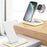 E6 4-in-1 15W Wireless Charger Phone Watch Earphone Charging Stand Night Light - White - 1