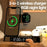 A37 3 in 1 Foldable Phone Watch Earphone 15W Wireless Charger Digital Clock RGB LED Night Light - Black - 5