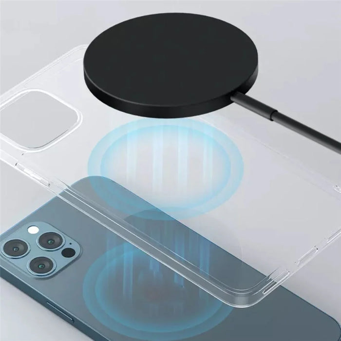 C12 Type-C Cable Round Magnetic Wireless Charger Phone Charging Pad - Black - 5