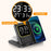 DH13 Clock Temperature Humidity Display Magnetic Phone Earphone Watch Wireless Charging Stand - 2