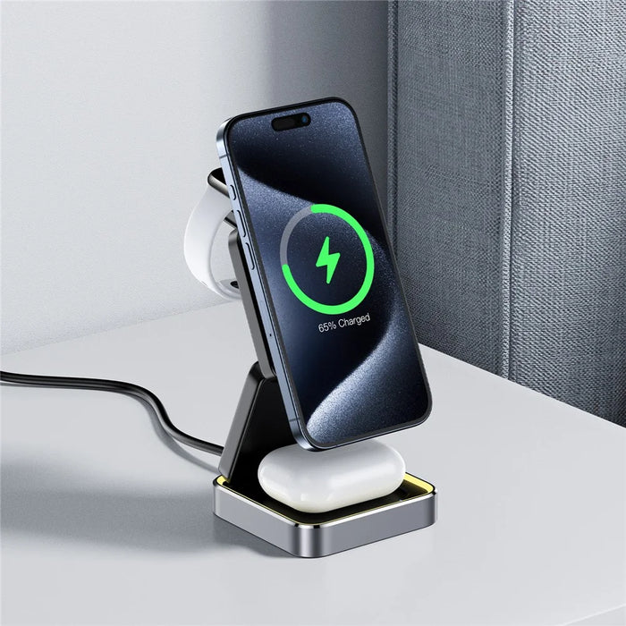 ACEFAST E20 Desktop Wireless Charger Phone Watch Earphone 3-in-1 Charging Station - 3