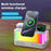 QXF-R8 Desktop Bluetooth-compatible Speaker Clock Atmosphere Light Magnetic Foldable Bracket Wireless Charger - 3