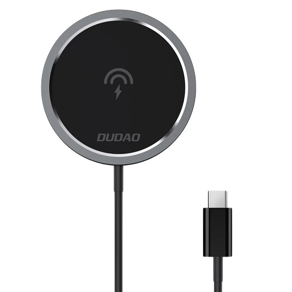 DUDAO A12XS Aluminum Alloy 15W Magnetic Wireless Charger for iPhone - 1