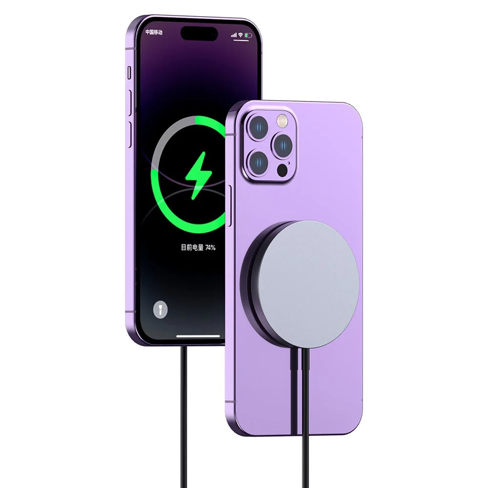 DUDAO A12XS Aluminum Alloy 15W Magnetic Wireless Charger for iPhone - 2