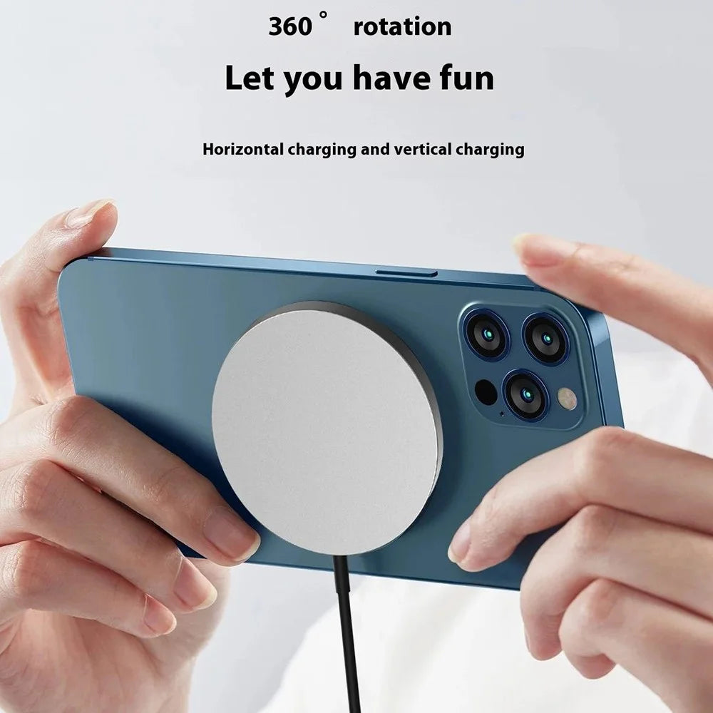DUDAO A12XS Aluminum Alloy 15W Magnetic Wireless Charger for iPhone - 6