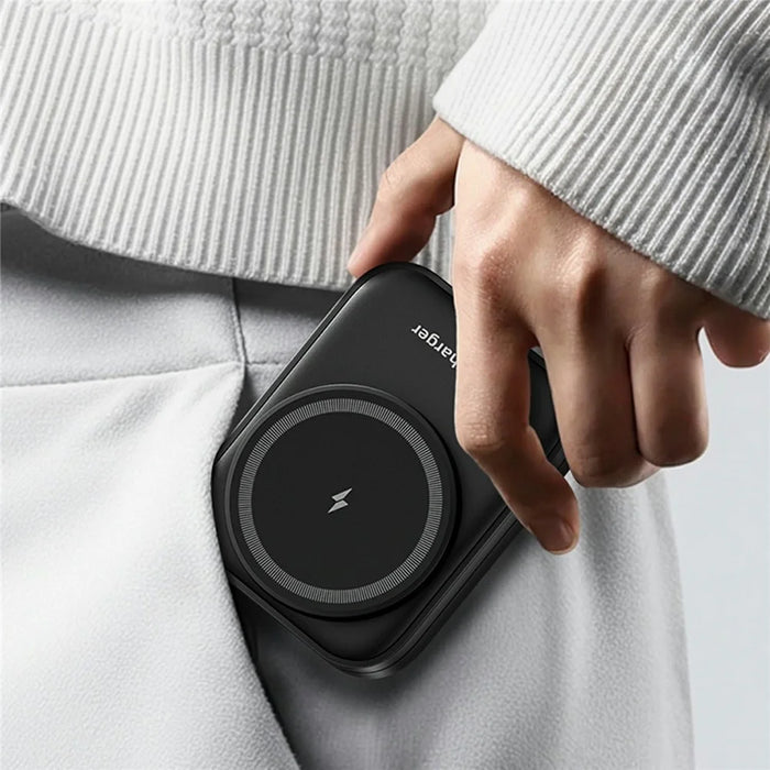 HT-541 Multifunctional Foldable 15W Wireless Phone Charger for Earbuds, Apple Watch Series - Black - 6