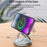 For iPhone 16 3-in-1 Magnetic Wireless Charger 360° Rotatable Zinc Alloy Stand - White - 7
