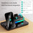 C18 6-in-1 Wireless Charger Digital Charging Station with Bluetooth-compatible Speaker RGB Light - Black - 3