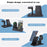 B732 3-in-1 Wireless Charger Phone Earphone Watch Charging Stand - Black / For Samsung - 7
