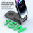 M2 Foldable 3-in-1 Phone Stand Magnetic Wireless Charger With Built-In Type-C Cable 15W Fast Charging - Black - 5