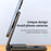 M2 Foldable 3-in-1 Phone Stand Magnetic Wireless Charger With Built-In Type-C Cable 15W Fast Charging - Black - 7