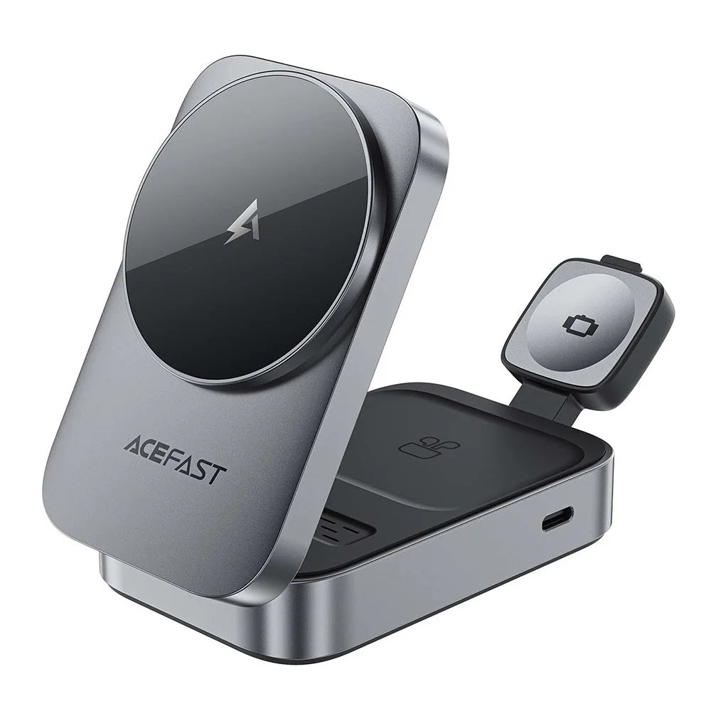 ACEFAST E22 3 in 1 Desktop Wireless Charger Foldable Charging Stand - 1