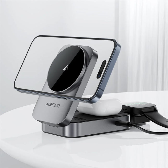 ACEFAST E22 3 in 1 Desktop Wireless Charger Foldable Charging Stand - 5