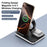 E16 Multifunction Foldable Wireless Charger Dock with Night Light for Mobile Phone / Airpods / Apple Watch - Black - 2