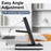 E16 Multifunction Foldable Wireless Charger Dock with Night Light for Mobile Phone / Airpods / Apple Watch - Black - 4