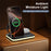 E16 Multifunction Foldable Wireless Charger Dock with Night Light for Mobile Phone / Airpods / Apple Watch - Black - 6