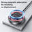 YESIDO DS28 Magnetic Wireless Charger Digital Display Fast Charging Pad with 1.2m Type C Cable - 4