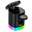 T15 3 in 1 Foldable Wireless Charger Magnetic Charging Station for iPhone  /  AirPods  /  Apple Watch - Black - 3